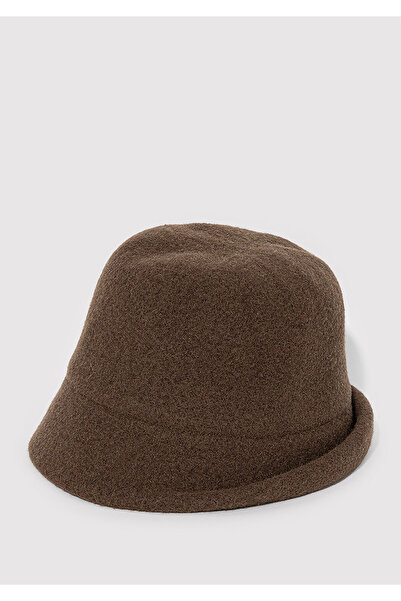 Mavi Kahverengi Yün Bucket Şapka 1911759-33198