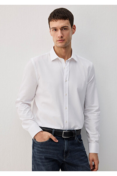 Mavi Tencel TM Λευκό πουκάμισο Slim Fit / Slim Fit 0211573-620