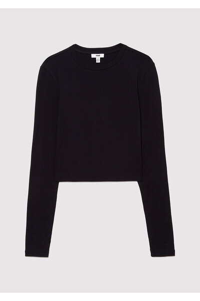 Mavi 2er-Pack langärmlige Crop-Basic-T-Shirts mit eng anliegendem Schnitt 1613021-70057