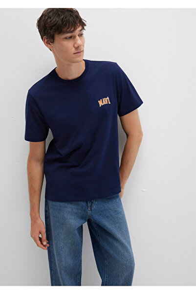 Mavi Μπλουζάκι με τυπωμένο λογότυπο Navy Blue Regular Fit / Regular Fit0611714-84371