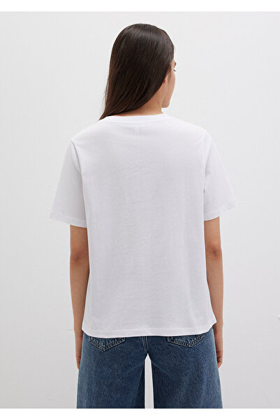 Mavi Macska nyomott fehér póló Regular Fit 1612298 -620