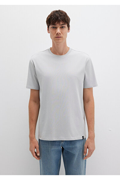 Mavi Šedé základní tričko s detailem štítku volného střihu / volného uvolněného střihu 0611824 -70075