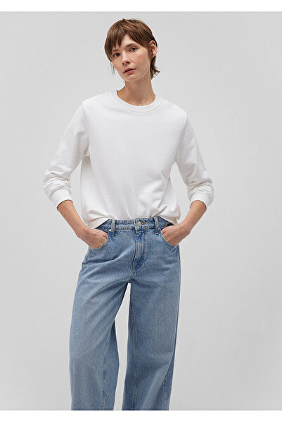 Mavi Hanorac alb cu guler rotund - 1S10183-80194