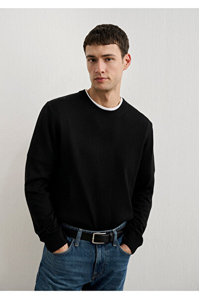 Mavi Cashmere Blended Black Sweater Slim Fit / Slim Fit 0710186 -900