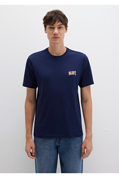 Mavi Μπλουζάκι με τυπωμένο λογότυπο Navy Blue Regular Fit / Regular Fit0611714-84371
