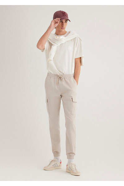 Mavi 000125 -70144 Μοντέλο Beige Cargo Παντελόνι