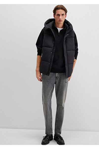 Mavi Μαύρο φανελάκι με κουκούλα κανονική εφαρμογή / κανονική εφαρμογή 0110306 -900