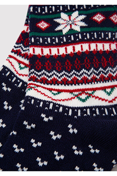 Mavi Marineblaue Socken mit Neujahrsmotiv 1912179 -70500