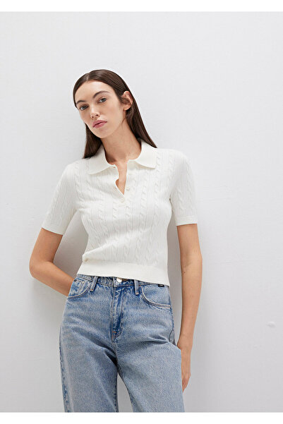 Mavi Ecru Knitwear Polo 1710328-70057