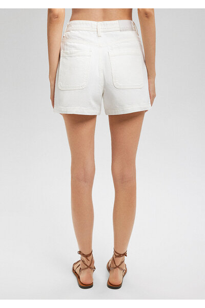 Mavi Nova Mediterranean White Jean Shorts 1410120 -87092