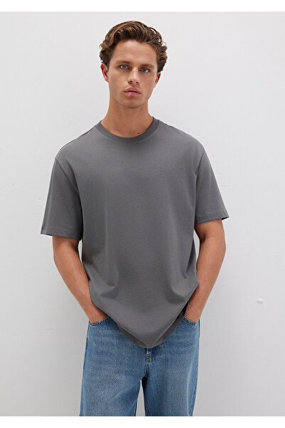 Mavi Graues Basic-T-Shirt mit lockerer Passform / lockerer Passform 066249 -86569