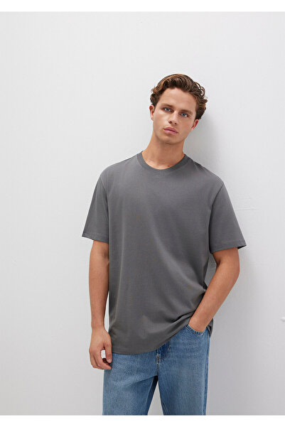 Mavi Graues Basic-T-Shirt mit lockerer Passform / lockerer Passform 066249 -86569