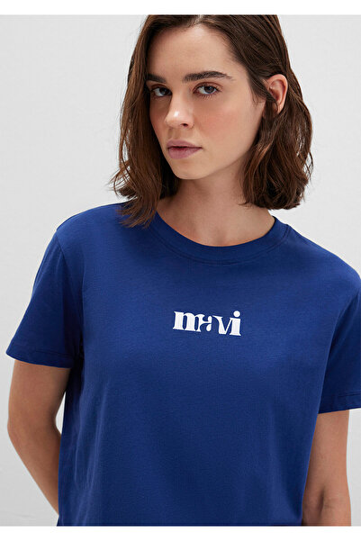 Mavi T-Shirt s potiskem Navy Blue Regular Fit / Regular Fit1612241-70722