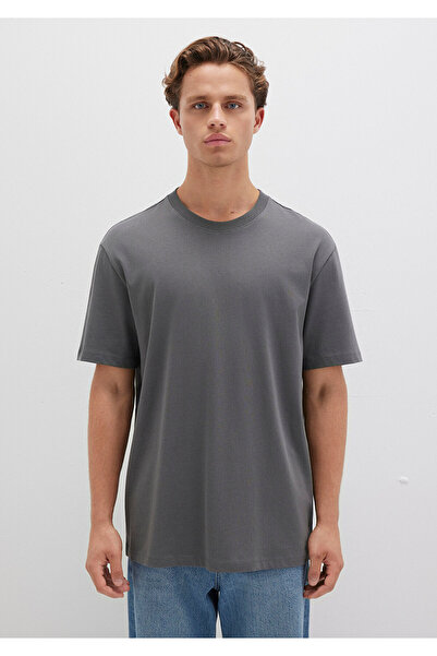 Mavi Graues Basic-T-Shirt mit lockerer Passform / lockerer Passform 066249 -86569