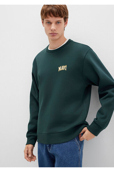 Mavi Grünes Sweatshirt mit Logo-Aufdruck0611716-81570