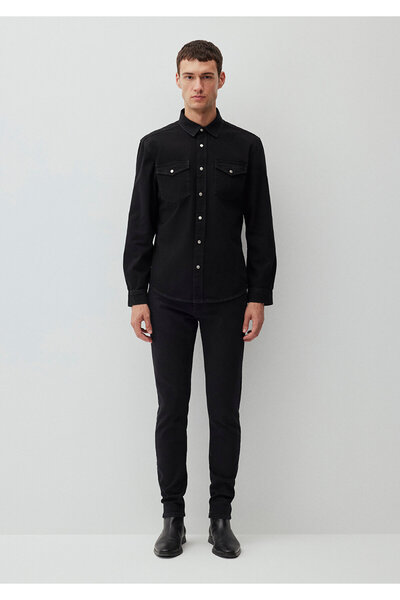 Mavi Ted Dark Denim Jean πουκάμισο - Slim Fit, Slim Fit 0210909 -87934