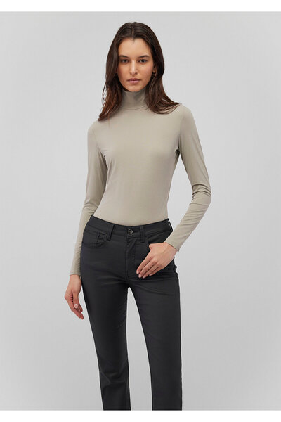 Mavi Sporty Lux High-Rise Gray Polyamide T-Shirt Fitted / Fitted Cut 1612867-70352