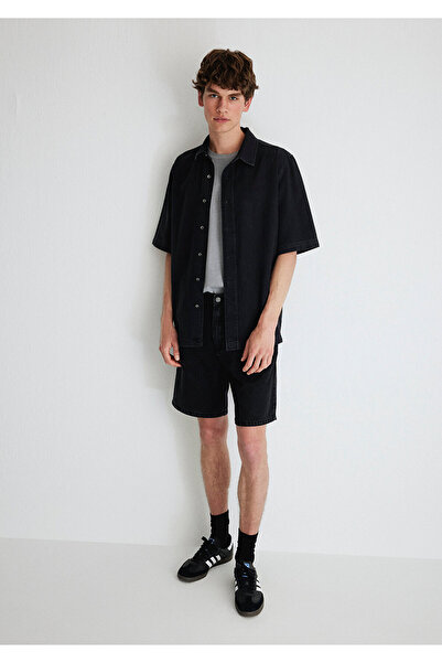 Mavi Rotterdam Mv91 Street Anthracite Jean Shorts 0410185 -82793