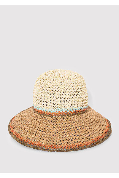 Mavi Beige Straw Bucket Hat 1910085-70202
