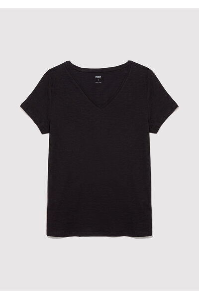 Mavi Damen V-Ausschnitt Slim Fit T-Shirt 2er Set -1611371-900