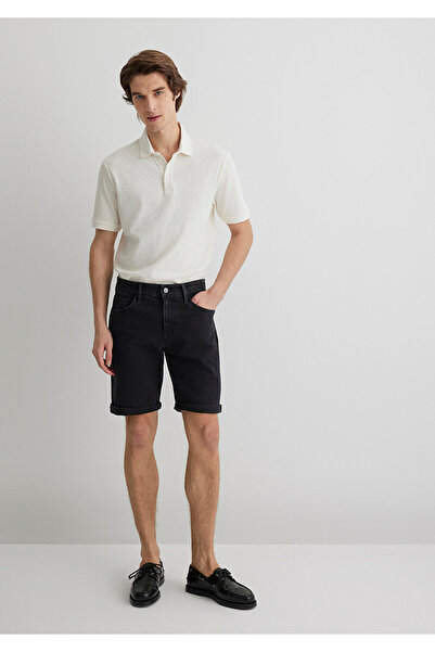 Mavi Brian Street Dark Grey Jean Shorts 0418484559