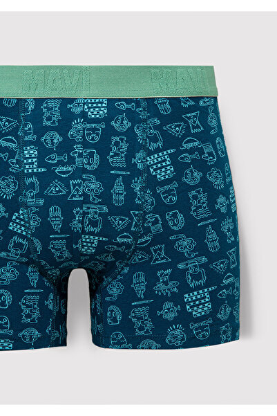 Mavi Πράσινο εμπριμέ μπόξερ - 091119 -71923