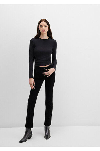 Mavi Mona Black Velvet Trousers 1049782991