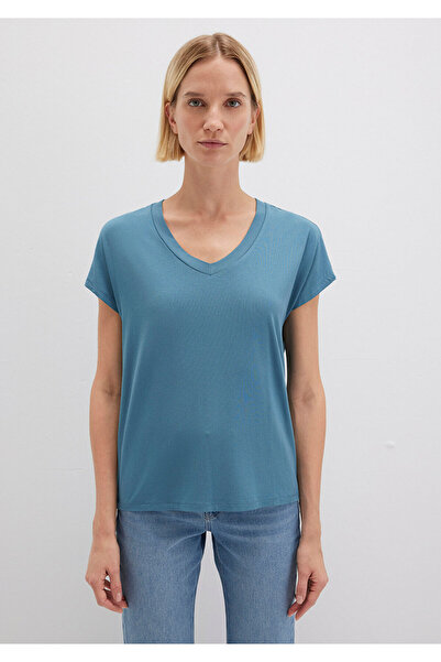 Mavi Viskose-T-Shirt mit V-Ausschnitt - Regular Fit167714-70753