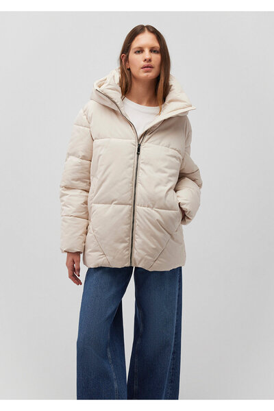 Mavi Bunda Béžová Puffer s kapucí 1110075-70143