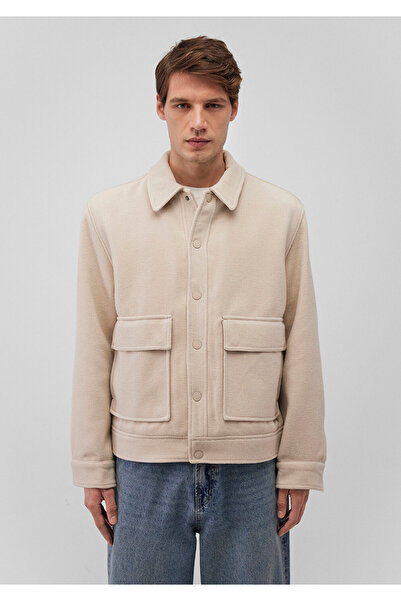 Mavi Beige Stamped Coat Oversize / Wide Cut 0110241 -70134