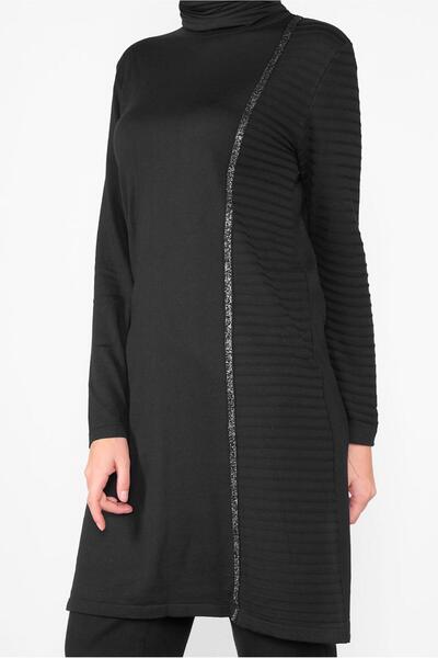 Alvina Silvery Strip Detail Tunic 41003