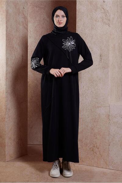 Alvina Tracksuit Dress - Embroidered Detail, Model 44708