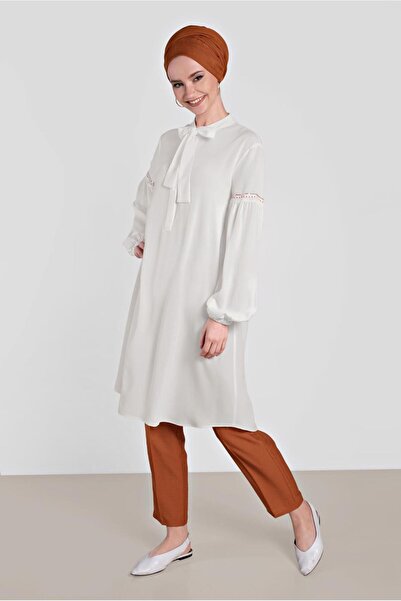 Alvina Вишитий шарф з коміром туніка 4337