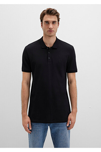 Mavi Černé polo tričko Slim Fit / úzký střih 064946-21842