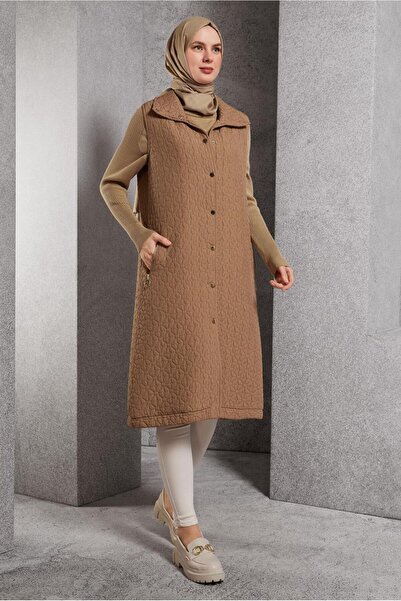 Alvina Quilted Vest with Pocket 45243