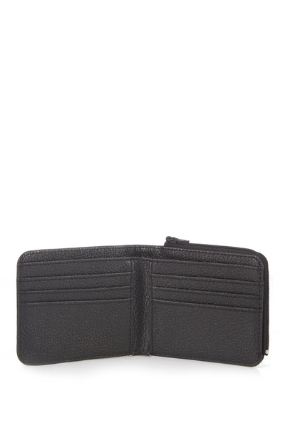 Mavi Schwarze Geldbörse mit Reißverschlussdetail 091361-900