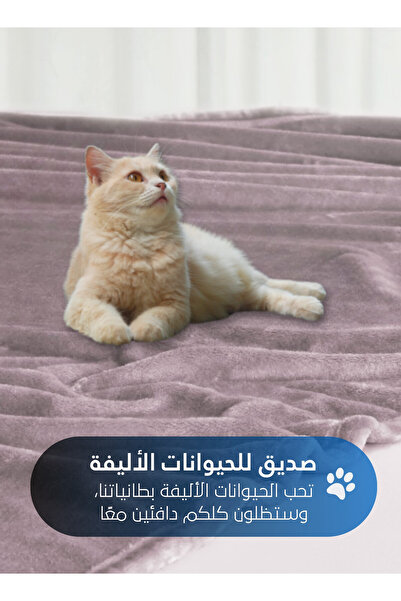 Master Home Textile Lightweight Velvet Blanket, 350GSM, 260x240cm King Size, Soft All Season Flannel for Bed & Sofa