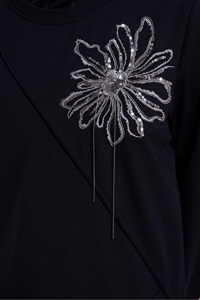 Alvina Tracksuit Dress - Embroidered Detail, Model 44708