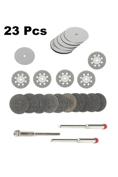 Depolife Mini Vız Vız Için Kesici Disk Seti 23 Parça Gravür Ahşap Metal Cam F...