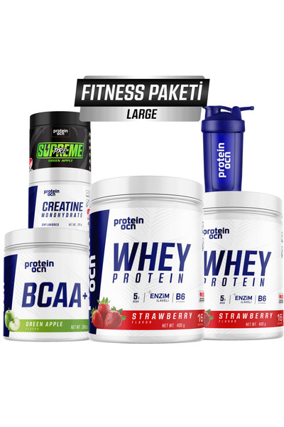 Proteinocean Fıtness Paketi Large - Çilek Yeşil Elma
