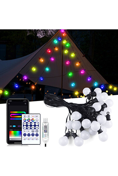 Choice سلسلة مصابيح LED ذكية تعمل بالبلوتوث وواي فاي ومنفذ USB بطول 15 مترًا ...