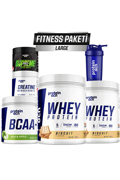 Proteinocean Fıtness Paketi Large - Bisküvi Yeşil Elma