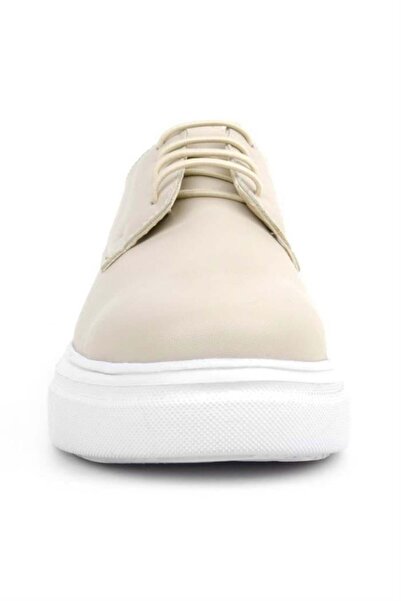 Rakerplus Παιδικά κλασικά παπούτσια Derby Cream με ψηλή σόλα