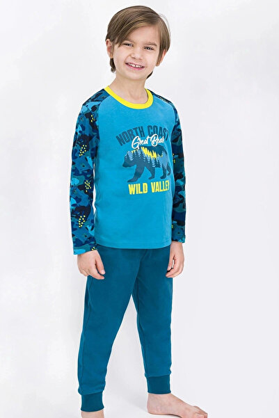 ROLY POLY Σετ πιτζάμες για αγόρια Rolypoly Wild Bear Camouflage Light Oil