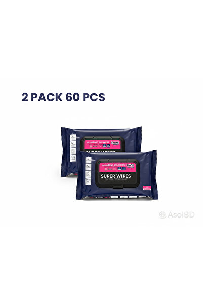 AsolBD مناديل تنظيف أحذية العشاء الجديدة طبيعية وسريعة الاستخدام للأحذية الرياضية محمولة للسفر الإصدار 2