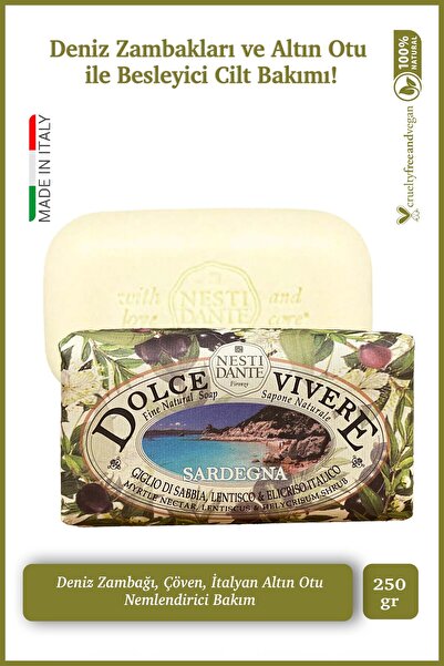 Nesti Dante Dolce Vivere Sardegna Katı Sabun 250 gr | Nemlendirici Ve Besleyi...