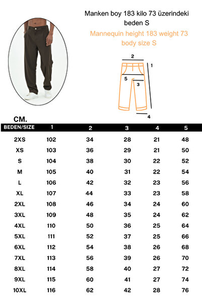 RELAXL Ανδρικό παντελόνι με φαρδύ κούφιο κούφιο σχήμα, πλισέ καφέ, μεγάλο μέγεθος