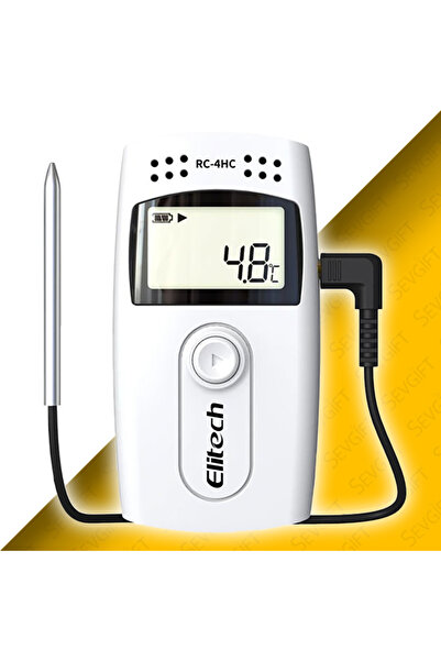Sevgift Elitech RC-4HC Mini Sıcaklık ve Nem Kayıt Cihazı Datalogger