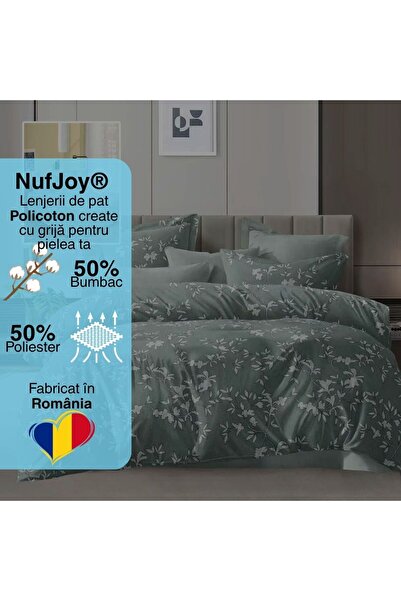 NufJoy Policoton 4-piece Double Bed Linen Set 230x250 / 200x230 / 50x70 Vernil Pastel