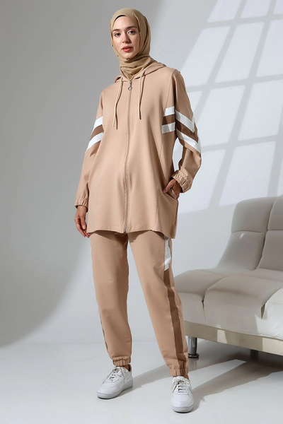 Mihran Butik طقم رياضي نسائي مريح - قاعدة وأعلى من القطن الممشط الموسمي